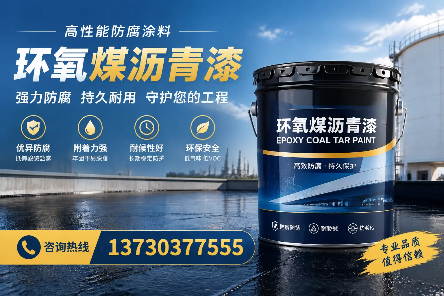 环氧煤沥青漆的耐久性分析，适合晋中的使用场景